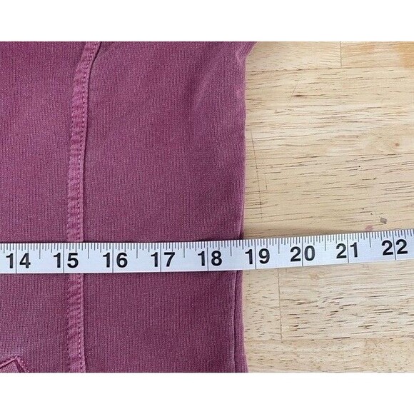 PRANA Jacket XL Organic Cotton Washed Out Mauve Shacket Blazer Cozy Pristine - Picture 8 of 9